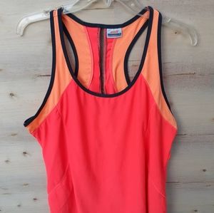 AVIA Orange & Grey Racerback Active Tank XL 2X